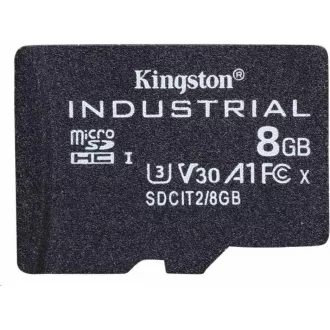 Kingston MicroSDHC karta 8GB Industrial C10 A1 pSLC Card Single Pack
