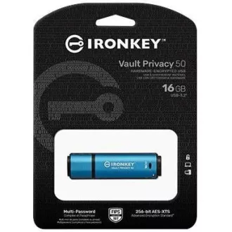 Kingston Flash Disk IronKey 16GB Vault Privacy 50 AES-256 Encrypted, FIPS 197