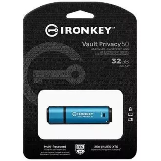 Kingston Flash Disk IronKey 32GB Vault Privacy 50 AES-256 Encrypted, FIPS 197 Kingston Flash Disk IronKey 32GB Vault Privacy 50 AES-256 Encrypted, FIPS 197