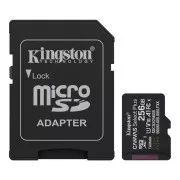 Kingston MicroSDXC karta 256GB Canvas Select Plus, U1, V10, A1, SD Adaptér