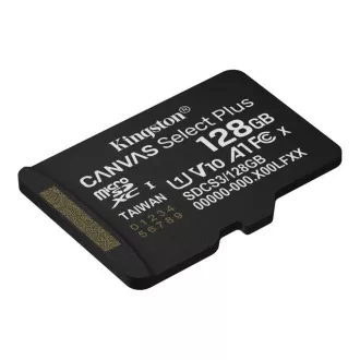 Kingston MicroSDXC karta 128GB Canvas Select Plus, U1, V10, A1