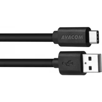 Datový a nabíjecí kabel USB - USB Type-C, 100cm, černá