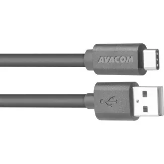 Datový a nabíjecí kabel USB - USB Type-C, 100cm, černá