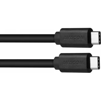 Datový a nabíjecí kabel USB - USB Type-C, 100cm, černá