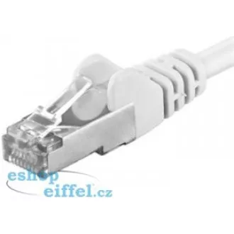 PREMIUMCORD Patch kabel CAT6a S-FTP, RJ45-RJ45, AWG 26/7 5m bílá