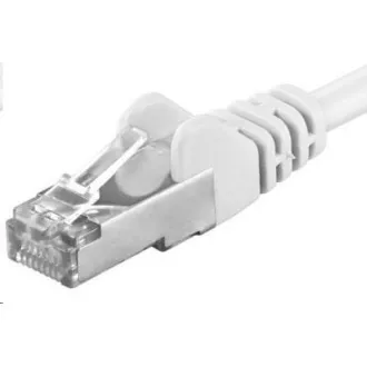 PREMIUMCORD Patch kabel CAT6a S-FTP, RJ45-RJ45, AWG 26/7 5m bílá