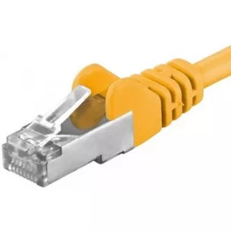 PREMIUMCORD Patch kabel CAT6a S-FTP, RJ45-RJ45, AWG 26/7 2m žlutá