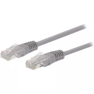 C-TECH kabel patchcord Cat5e, UTP, šedý, 15m C-TECH kabel patchcord Cat5e, UTP, šedý, 15m