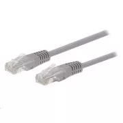C-TECH kabel patchcord Cat5e, UTP, šedý, 1m