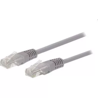 C-TECH kabel patchcord Cat5e, UTP, šedý, 5m