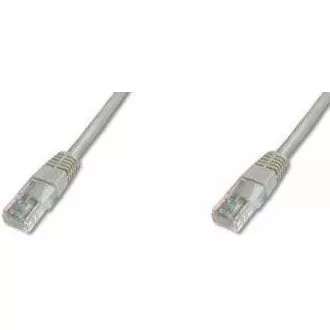 PREMIUMCORD Patch kabel UTP RJ45-RJ45 CAT5e 1m šedá
