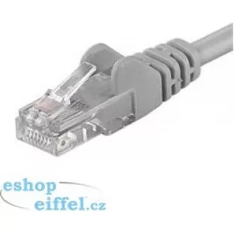PREMIUMCORD Patch kabel UTP RJ45-RJ45 CAT5e 1m šedá