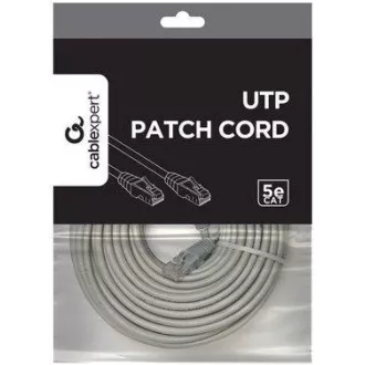 PREMIUMCORD Patch kabel UTP RJ45-RJ45 CAT5e 15m šedá