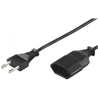 PREMIUMCORD Kabel síťový 230V, prodlužovací dvojvidlice, 3m PREMIUMCORD Kabel síťový 230V, prodlužovací dvojvidlice, 3m