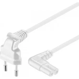 PREMIUMCORD Kabel síťový 230V k magnetofonu se zahnutými konektory 2m PREMIUMCORD Kabel síťový 230V k magnetofonu se zahnutými konektory 2m