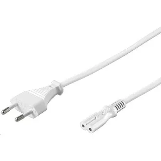 PREMIUMCORD Kabel síťový 230V k magnetofonu 2m bílý PREMIUMCORD Kabel síťový 230V k magnetofonu 2m bílý