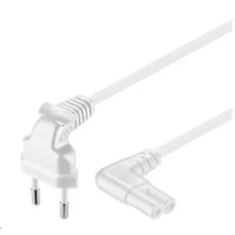 PREMIUMCORD Kabel síťový 230V k magnetofonu se zahnutými konektory 2m PREMIUMCORD Kabel síťový 230V k magnetofonu se zahnutými konektory 2m