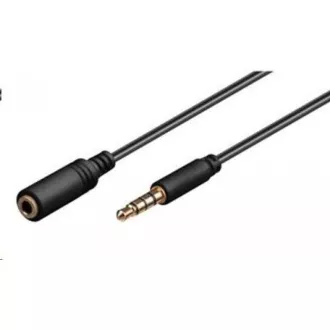 PREMIUMCORD Kabel Jack 3.5mm 4 pinový M/M 1m pro Apple iPhone, iPad, iPod PREMIUMCORD Kabel Jack 3.5mm 4 pinový M/M 1m pro Apple iPhone, iPad, iPod