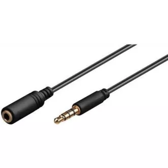 PREMIUMCORD Kabel Jack 3.5mm 4 pinový M/M 1m pro Apple iPhone, iPad, iPod PREMIUMCORD Kabel Jack 3.5mm 4 pinový M/M 1m pro Apple iPhone, iPad, iPod