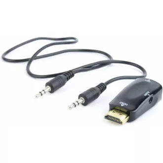 C-TECH adaptér HDMI na VGA + Audio, M/F C-TECH adaptér HDMI na VGA + Audio, M/F