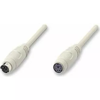 PREMIUMCORD Prodlužovací kabel PS/2(M) - PS/2(F) 3m (k PS/2 myši nebo klávesnici)