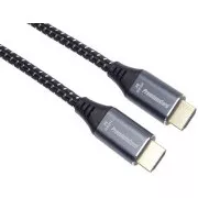 PREMIUMCORD Kabel HDMI 2.1 High Speed + Ethernet kabel 8K@60Hz, zlacené konektory, 0, 5m