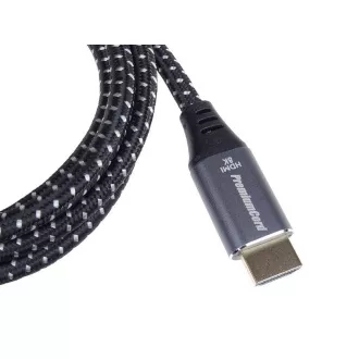 PREMIUMCORD Kabel HDMI 2.1 High Speed + Ethernet kabel 8K@60Hz, zlacené konektory, 1, 5m
