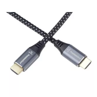 PREMIUMCORD Kabel HDMI 2.1 High Speed + Ethernet kabel 8K@60Hz, zlacené konektory, 1, 5m