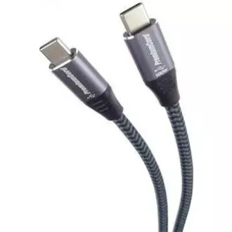 PREMIUMCORD Kabel USB-C M/M, 100W 20V/5A 480Mbps bavlněný oplet, 2m PREMIUMCORD Kabel USB-C M/M, 100W 20V/5A 480Mbps bavlněný oplet, 2m