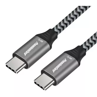 PREMIUMCORD Kabel USB 3.2 Gen 1 USB-C (M/M), bavlněný oplet, 1m PREMIUMCORD Kabel USB 3.2 Gen 1 USB-C (M/M), bavlněný oplet, 1m