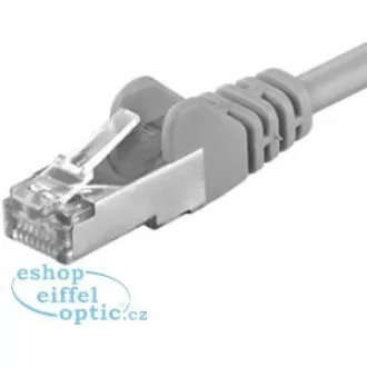 PREMIUMCORD Patch kabel CAT.6 F/UTP, RJ45-RJ45, AWG 26 1m šedá PREMIUMCORD Patch kabel CAT.6 F/UTP, RJ45-RJ45, AWG 26 1m šedá