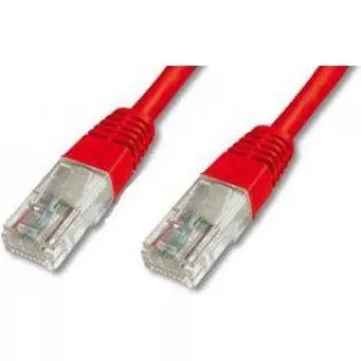 PremiumCord Patch kabel UTP RJ45-RJ45 CAT6 1m červená