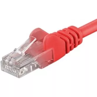 PremiumCord Patch kabel UTP RJ45-RJ45 CAT6 1m červená