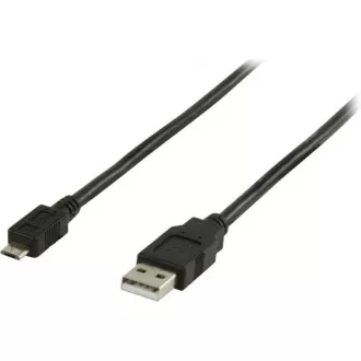 PremiumCord Kabel micro USB 2.0, A-B, konektor do úhlu 90° 1m (černý) PremiumCord Kabel micro USB 2.0, A-B, konektor do úhlu 90° 1m (černý)