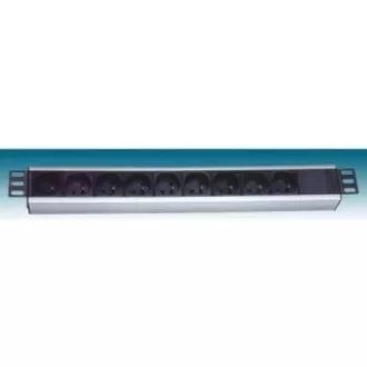 PremiumCord Panel napájecí 1U do 19" racku, 8x230V, 2m kabel, vypínač PremiumCord Panel napájecí 1U do 19" racku, 8x230V, 2m kabel, vypínač