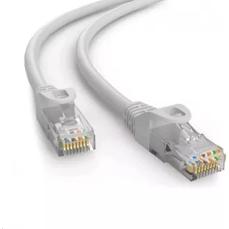 C-TECH kabel patchcord Cat6e, UTP, šedý, 1m C-TECH kabel patchcord Cat6e, UTP, šedý, 1m