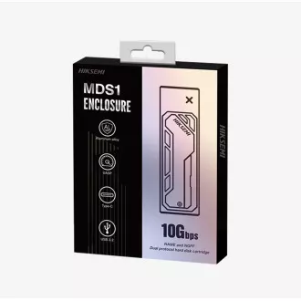 HIKSEMI externí box MDS1, M.2 SATA NVMe Enclosure, Až 2280, černá HIKSEMI externí box MDS1, M.2 SATA NVMe Enclosure, Až 2280, černá