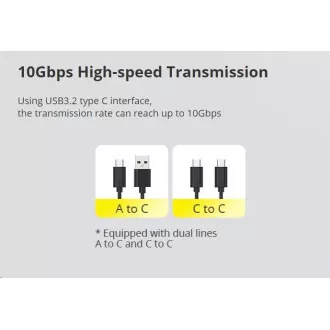 HIKSEMI externí box MDS1, M.2 SATA NVMe Enclosure, Až 2280, černá HIKSEMI externí box MDS1, M.2 SATA NVMe Enclosure, Až 2280, černá