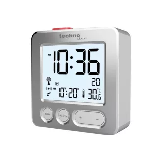 TechnoLine WT 265 digitální budík s teploměrem, stříbrný TechnoLine WT 265 digitální budík s teploměrem, stříbrný