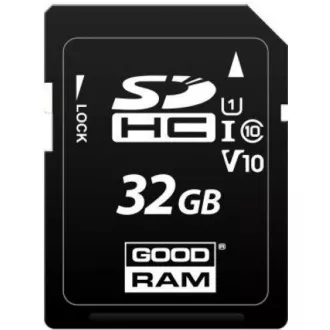 GOODRAM SDHC karta 32GB (R:100/W:10 MB/s) UHS-I Class 10 GOODRAM SDHC karta 32GB (R:100/W:10 MB/s) UHS-I Class 10
