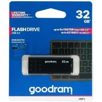 GOODRAM Flash Disk 32GB UME3, USB 3.0, černá