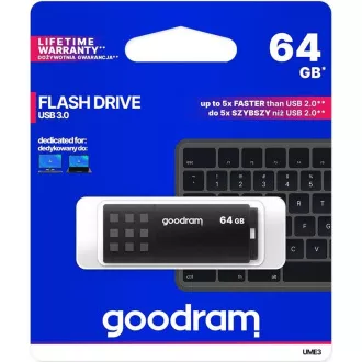 GOODRAM Flash Disk 64GB UME3, USB 3.0, černá GOODRAM Flash Disk 64GB UME3, USB 3.0, černá
