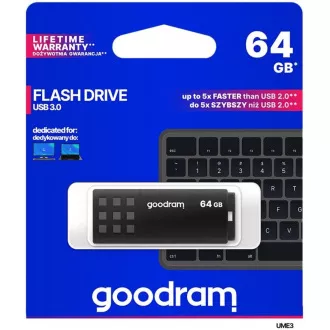 GOODRAM Flash Disk 64GB UME3, USB 3.0, černá GOODRAM Flash Disk 64GB UME3, USB 3.0, černá