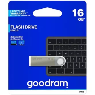 GOODRAM Flash Disk UUN2 16GB USB 2.0 stříbrná GOODRAM Flash Disk UUN2 16GB USB 2.0 stříbrná