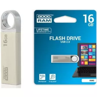 GOODRAM Flash Disk UUN2 16GB USB 2.0 stříbrná GOODRAM Flash Disk UUN2 16GB USB 2.0 stříbrná
