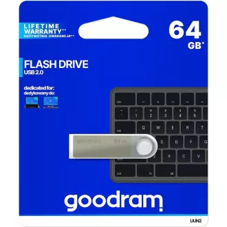 GOODRAM Flash Disk UUN2 64GB USB 2.0 stříbrná
