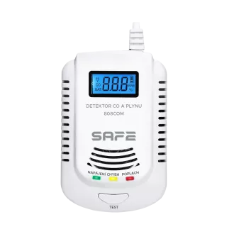 Safe Kombinovaný detektor CO, hořlavých a výbušných plynů 808COM Safe Kombinovaný detektor CO, hořlavých a výbušných plynů 808COM