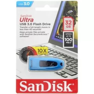 SanDisk Flash Disk 32GB Ultra, USB 3.0, modrá SanDisk Flash Disk 32GB Ultra, USB 3.0, modrá