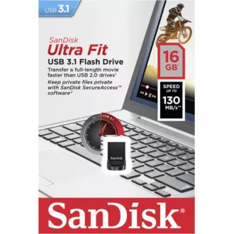 SanDisk Flash Disk 64GB Cruzer Ultra Fit, USB 3.1 SanDisk Flash Disk 64GB Cruzer Ultra Fit, USB 3.1