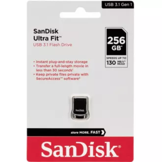 SanDisk Flash Disk 256GB Cruzer Ultra Fit, USB 3.1 SanDisk Flash Disk 256GB Cruzer Ultra Fit, USB 3.1